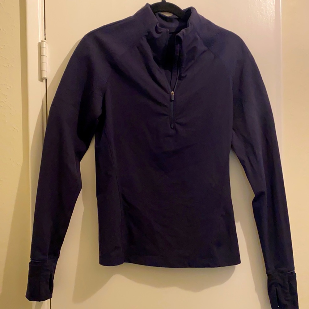 Lululemon define quarter zip pullover with embroidery detail
